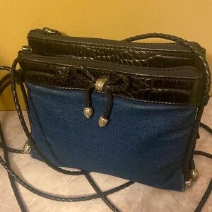 Brighton Leather & Jean Crossbody